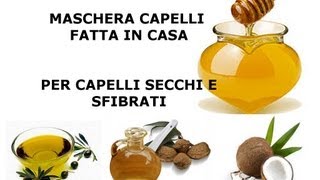 Maschera capelli al miele fatta in casa  Preparazione applicazione e risultato [upl. by Anirual]