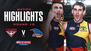 Essendon v Adelaide Highlights  Round 19 2024  AFL [upl. by Astraea]