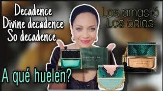 PERFUMES DECADENCE de MARC Jacobs RESEÑA y COMPARATIVA AMOR U ODIO 😍😒👜 [upl. by Tsnre]