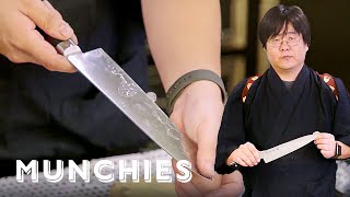 How to Sharpen a Knife with a Japanese Master Sharpener [upl. by Annawal650]