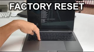 How to Restore Reset a Macbook Pro A1706 to Factory Settings ║OS X High Sierra [upl. by Fayina]