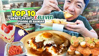 Top 10 “Ready to Eat” 7ELEVEN Foods in Oahu Hawaii [upl. by Elamef808]