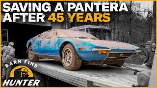 RESCUED DeTomaso Pantera Entombed 45 Years Gets A Second Chance At Life  Barn Find Hunter [upl. by Charity]