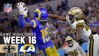 New Orleans Saints vs Los Angeles Rams  2023 Week 16 Game Highlights [upl. by Mloclam194]