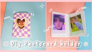 DIY PHOTOCARD Holder book at home💜 [upl. by Sabian]