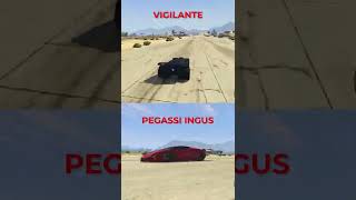 Vigilante Batmabile VS Pegassi Ingus  fastest car in gta 5 online  GTA 5 Online shorts [upl. by Anialam744]