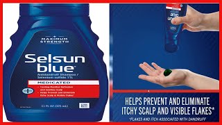 Selsun Blue Medicated Antidandruff Shampoo with Menthol 11 fl oz Maximum Strength Selenium [upl. by Fennessy427]