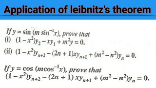 Leibnitz theorem application questions  leibnitz theorem questions by study with kumar keshav [upl. by Parette]