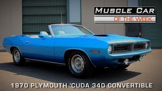 1970 Plymouth Cuda 340 Convertible V8TV Muscle Car Of The Week Video Episode  129 [upl. by Parnas783]