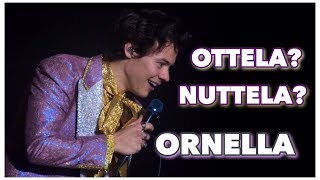 HARRY STYLES HILARIOUS ORNELLA MOMENT amp SPEAKING ITALIAN [upl. by Odlaumor]