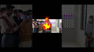 OxyAcetylene flame 🔥 shortsfeed shorts short shortvideo chemistry school science motivation [upl. by Yartnoed]