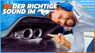 Howto Ford Mustang GT Soundcheck Klappenauspuff einstellen [upl. by Champagne]