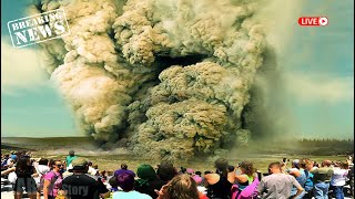 Horrible Today officials PANIC as second much more powerful hydrothermal eruption hits Yellowstone [upl. by Miru562]