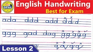 OPALEnglish HandwritingManuscript Lesson 2 [upl. by Arabeila456]