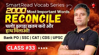 SmartRead Course Vocab Class 33  English for Bank and SSC Exams  IBPS PO SBI PO SSC CGL 2024 ibps [upl. by Kermit746]