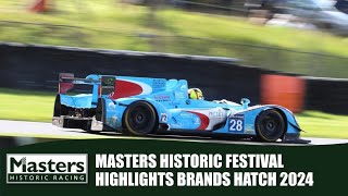 Masters Historic Festival 2024  Brands Hatch Circuit  Sunday Highlights  70s F1 Le Mans amp More [upl. by Atilol]