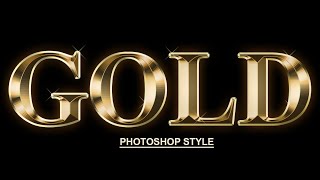 Text Gold Effects Style in Photoshop फॉटोशॉप में टेक्स्ट डिज़ाइन करना सीखे। [upl. by Esenwahs]