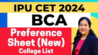 Download Preference Sheet for Choice Filling BCA Admissions  GGSIPU  CET 114  IP University BCA [upl. by Sudnor]