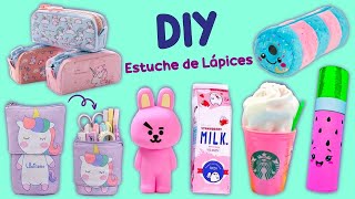 8 IDEAS DE ESTUCHES PARA LÁPICES  ESTUCHE DE BOTELLA DE LECHE Y MÁS IDEAS LINDA Y FÁCILES [upl. by Nnylirehs]