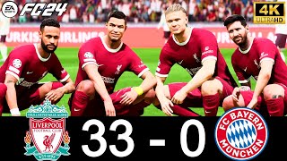 FIFA 24  LIVERPOOL 33  0 BAYERN MUNICH  MESSI RONALDO MBAPPE NEYMAR ALL STARS [upl. by Ymor]