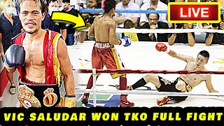 CONGRATS VIC SALUDAR PANALO 5TH RD TKO FULL FIGHT VIC SALUDAR VS SANCHAI YOTBOON HIGHLIGHTS [upl. by Annerol]