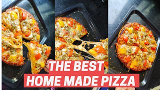 Veg Pizza With Readymade Base \ Pizza In Oven \ Home Made Pizza [upl. by Yrol209]