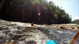 Kayaking Chattooga River and Bull Sluice 8 25 2012 [upl. by Wenoa]