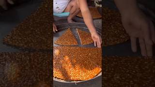 ⚡⚡ Khaju Chikki Making Process⚡⚡ shorts telugufoodie esangathulu streetfood foodie omelette [upl. by Banks]