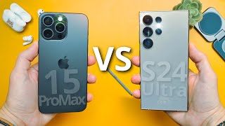 iPhone 15 Pro Max vs Samsung S24 Ultra  ¡QUÉ HUMILLACIÓN [upl. by Gherardi]