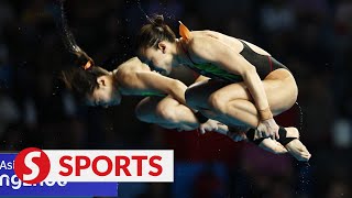 A bronze for Pandelela RinongNur Dhabitah Sabri pair [upl. by Esiouqrut]