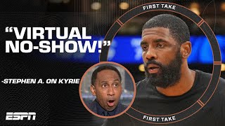 Kyrie Irving was a VIRTUAL NOSHOW 😳  Stephen A reacts to CelticsMavericks Game 1  First Take [upl. by Attenal440]