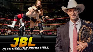 Wwe JBL Clothesline From Hell Compilation [upl. by Assehc]