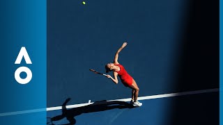 Simona Halep v Destanee Aiava match highlights 1R  Australian Open 2018 [upl. by Charlotta269]