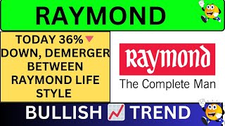 RAYMOND SHARE DEMERGER 36 🔻DOWN  RAYMOND SHARE LATEST NEWS TODAY  RAYMOND SHARE TARGET 🎯 [upl. by Adehsar284]