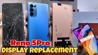 OPPO Reno 5 Pro Display Replacement  Reno 5 Pro cracked screen repair [upl. by Cheston]