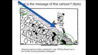 Causes of WW2 Cartoon Analysis  Stepping stones to War [upl. by Greenman]