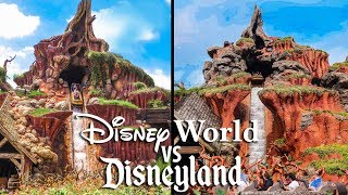 Top Walt Disney World Rides vs Disneyland Rides Magic Kingdom vs Disneyland [upl. by Oralia]