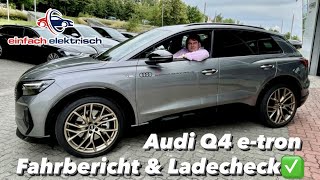 2021 Audi Q4 etron 50 quattro Fahrbericht amp LadeCheck ✅  wo liegen die Stärken amp Schwächen❓❗️ [upl. by Ahel635]