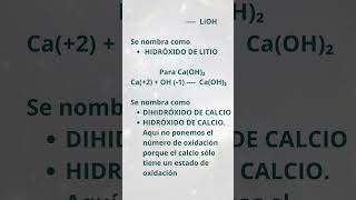 APRENDER A FORMULAR HIDRÓXIDOS [upl. by Jude570]