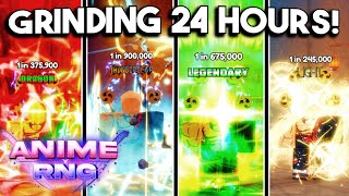 Spending 24 HOURS in Anime RNG Roblox [upl. by Valonia959]