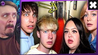 Sam and Colby Investigating their Best Friends Haunted House  REACTION [upl. by Attenal607]