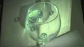 breaking a wine glass using resonance [upl. by Artenal]