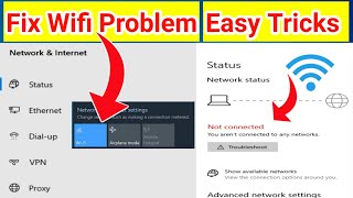 Not Connected  Fix Wifi Not Showing windows 1011 Settings  Wifi Problem Solve  Tips and Tricks [upl. by Joan811]