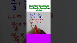 How to arrange Fractions in Ascending order maths [upl. by Acinimod600]