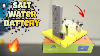 Salt Water battery Amazing project from Make amp Learn  Peephole View Toys [upl. by Ellebanna229]