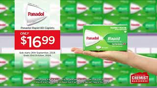 Chemist Warehouse Healthy Break Panadol Rapid 80 Caplets [upl. by Rogozen]