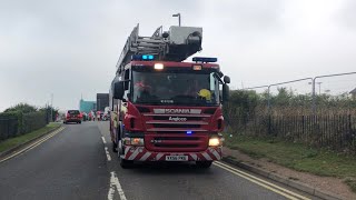 RARE Hereford Aerial Ladder Platform Turnout  Hereford amp Worcester Fire And Rescue Service [upl. by Eirret330]