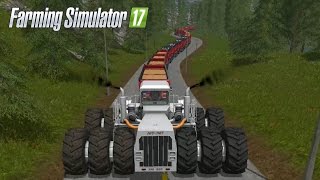 Farming Simulator 17  BIG BUD Tren de Carretera  Tractor Gigante [upl. by Azila]