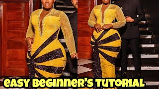 How to cut This Trendy CorsetBustier with a Deep VNeck Beginners Friendly Tutorial [upl. by Eleynad]