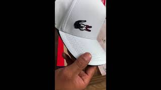 Unboxing Boné Lacoste Original [upl. by Rebe]